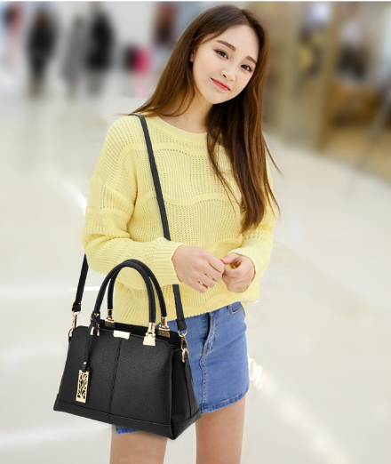 KW80204 Stylish Women Handbag Black