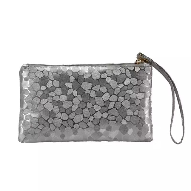 KW80246 Diamond Pouch Bag Silver