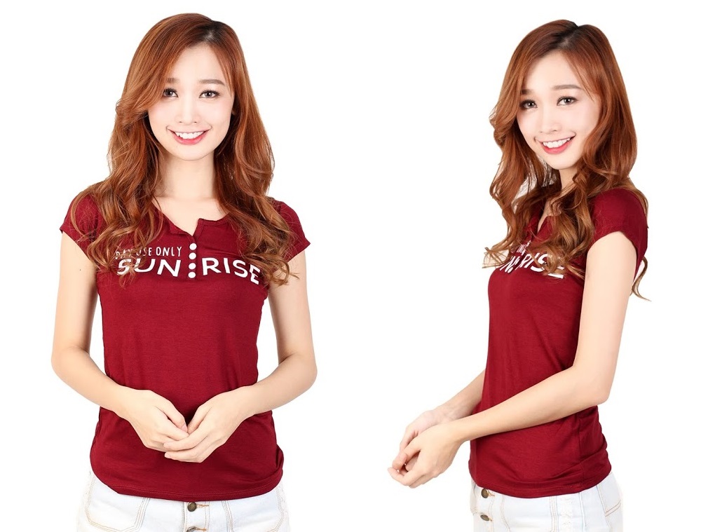 QA-338 Casual Printed Shirt Maroon