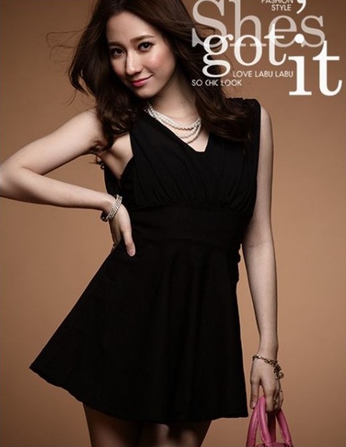 WD21144 Stylish Dress Black