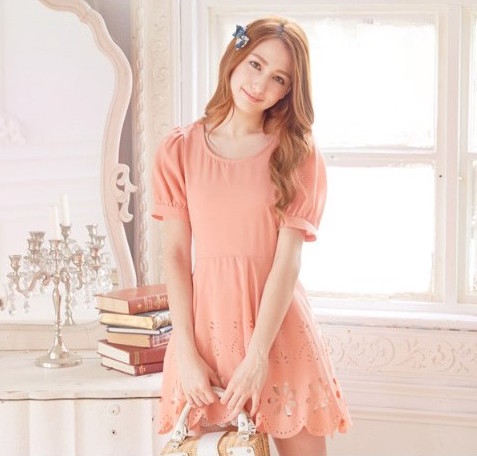WD21146 Lovely Dress Orange