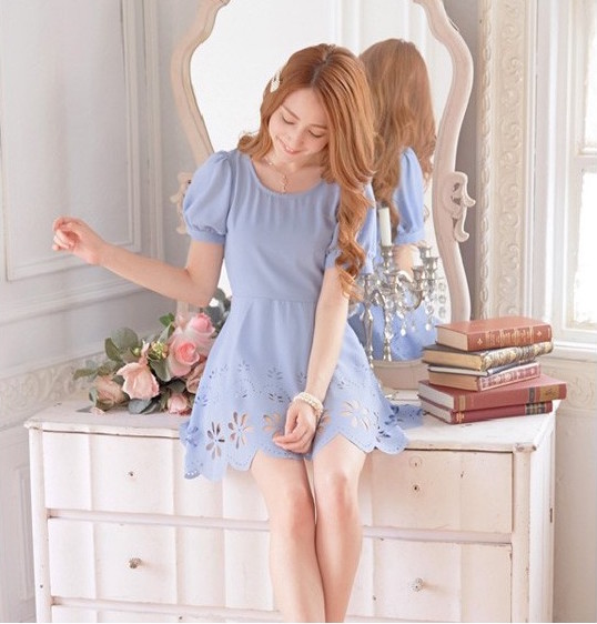 WD21146 Lovely Dress Purple