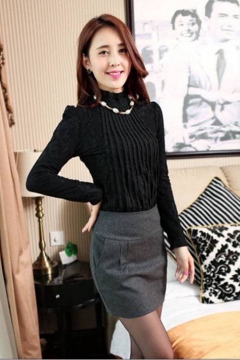 WT21160 Stylish Top Black