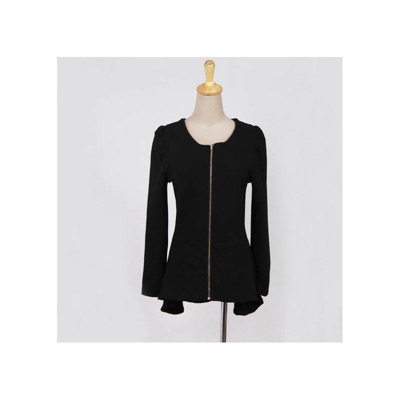 WT21162 Korea Fashion Top Black