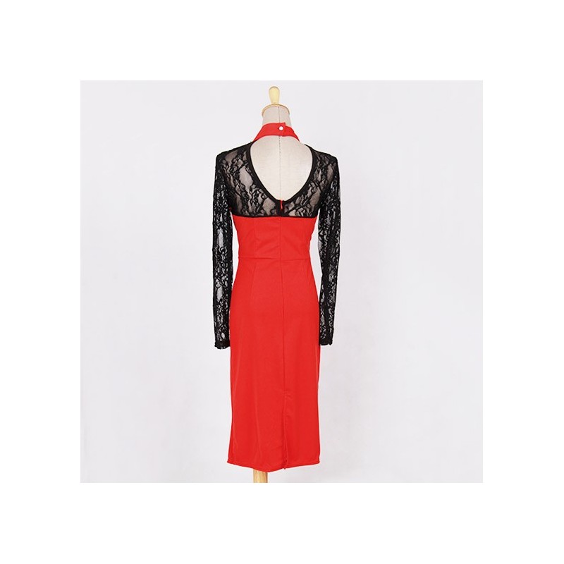 SWK91025 Charming Dress Red