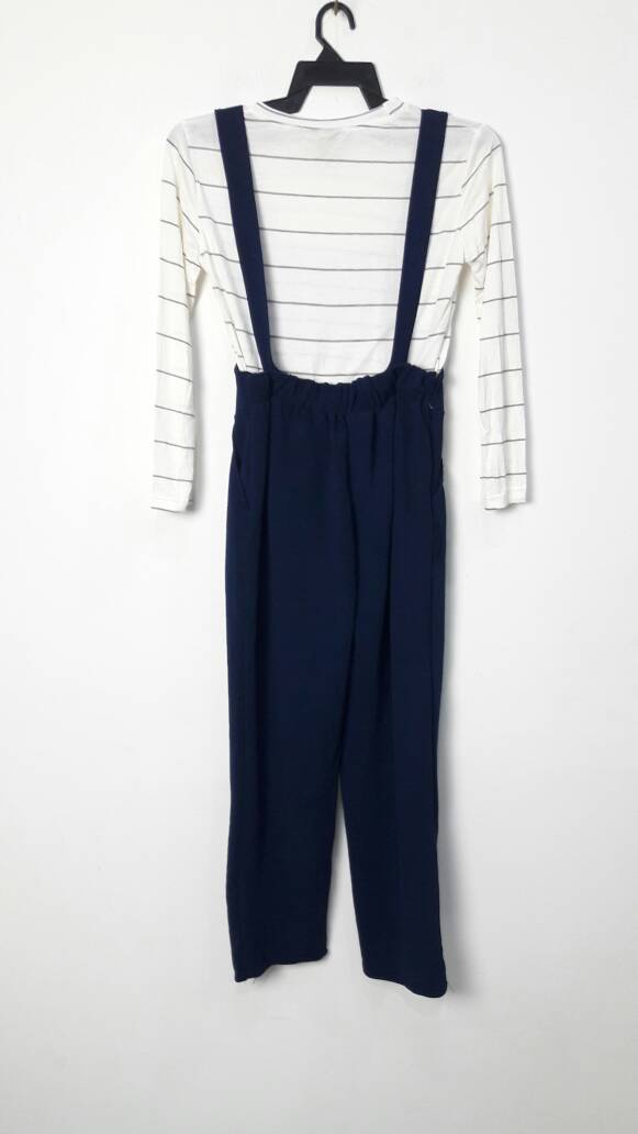JW5026 Stripe Inner Jumpsuit Navy