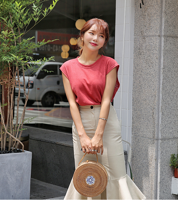 KB10067 Fashion Top Red