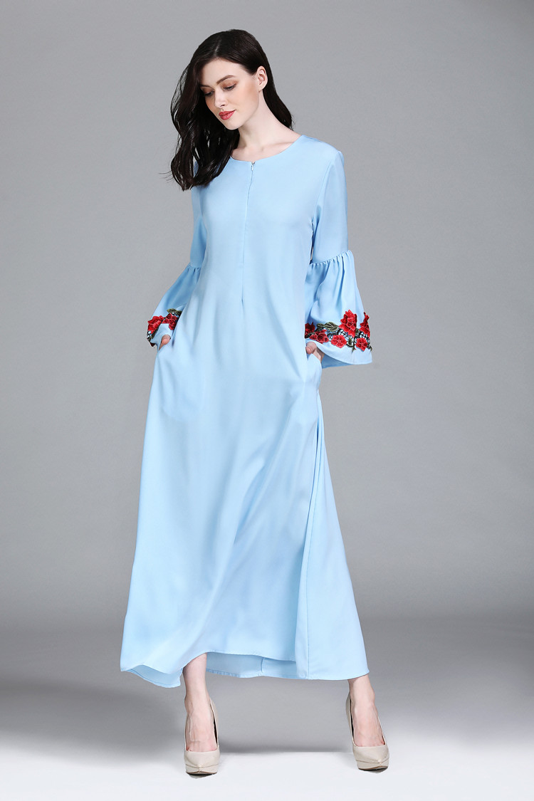 VW12238 Fashion Jubah Light Blue