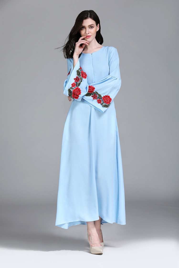 VW12238 Fashion Jubah Light Blue