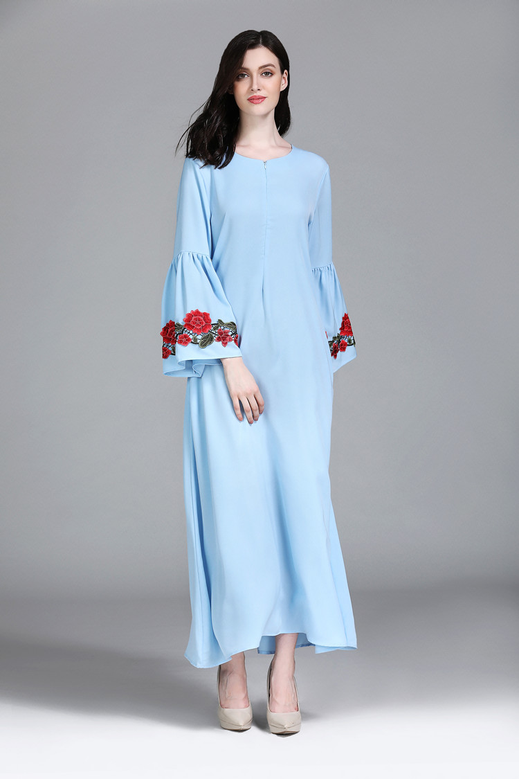 VW12238 Fashion Jubah Light Blue