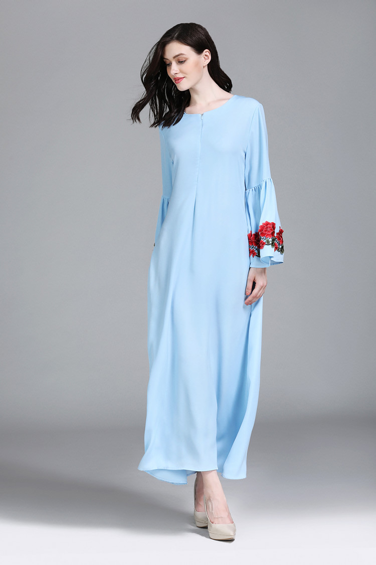 VW12238 Fashion Jubah Light Blue