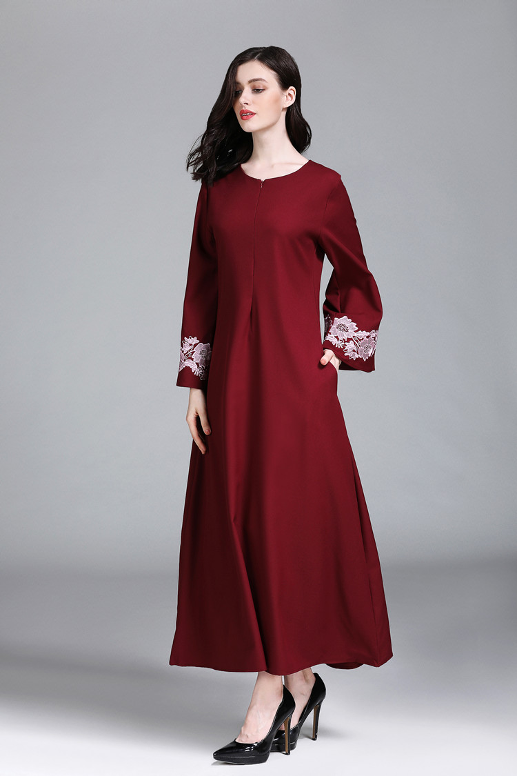 VW12241 Stylish Jubah Maroon