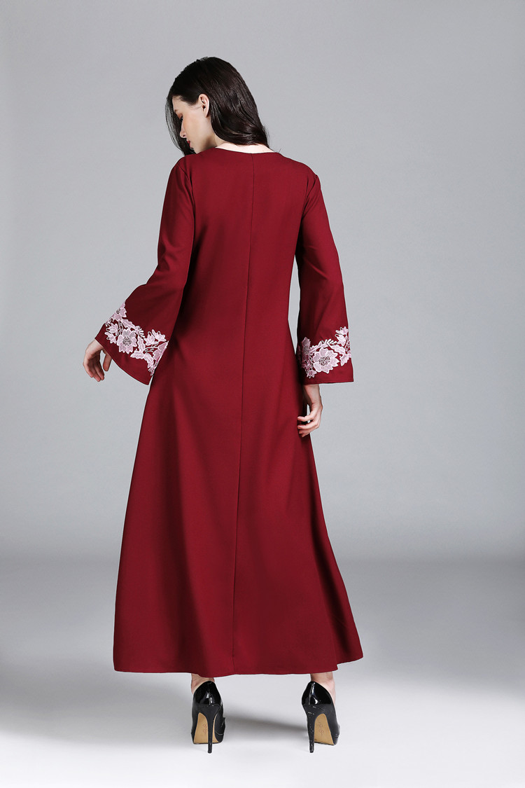 VW12241 Stylish Jubah Maroon