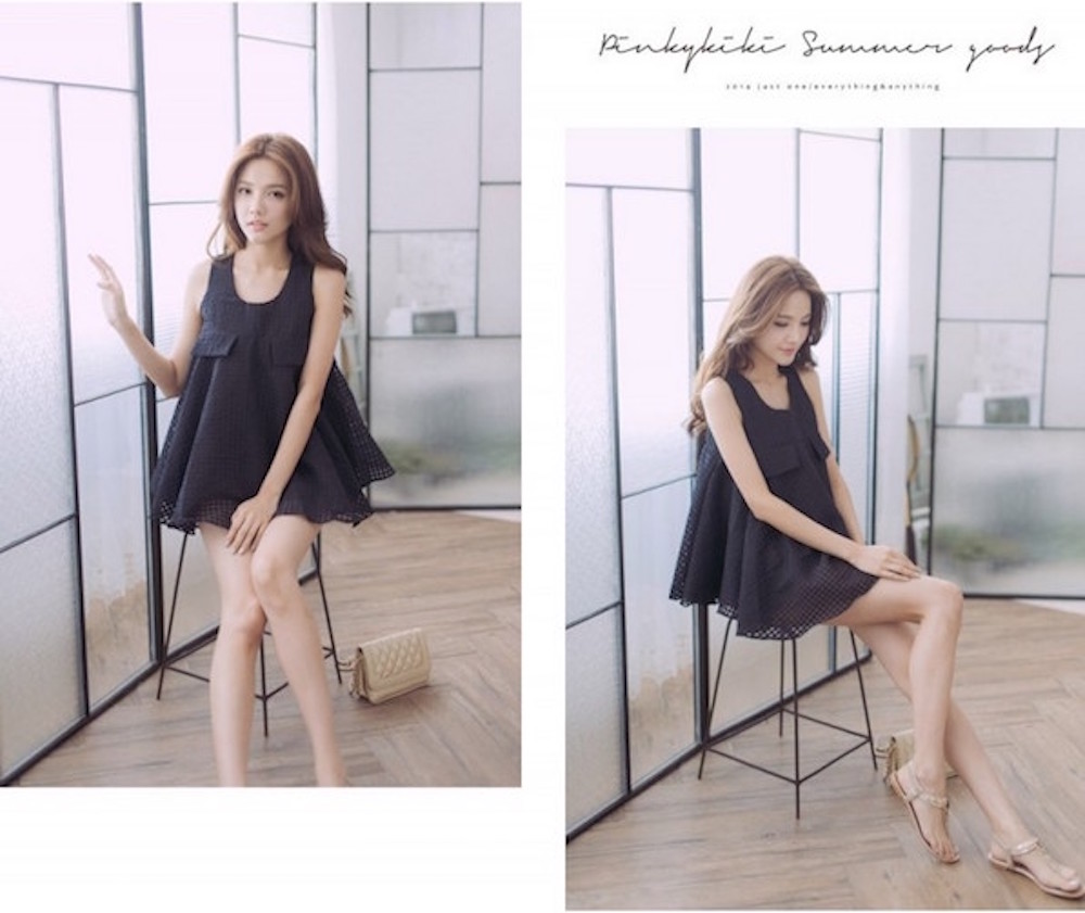 WT21230 Fashion Top Black