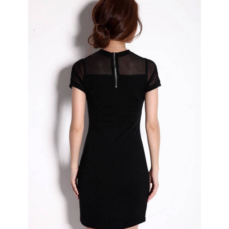 WD21359 Korea Fashion Dress Black
