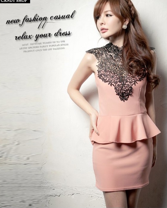 WD21369 Pretty Dress Pink