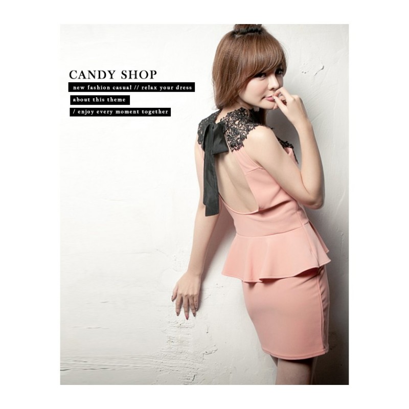 WD21369 Pretty Dress Pink