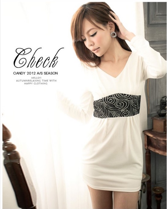 WD21382 Fashion Dress White