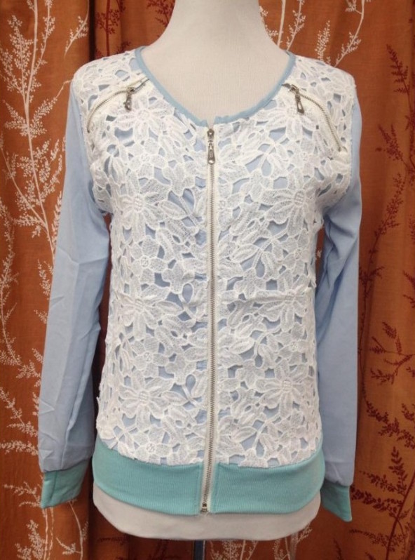 WJ21388 Sweet Jacket Light Blue