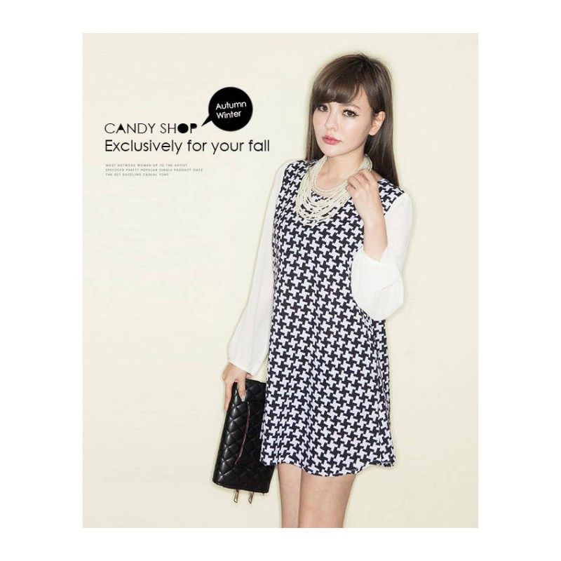 WD21406 Sweet Dress Black