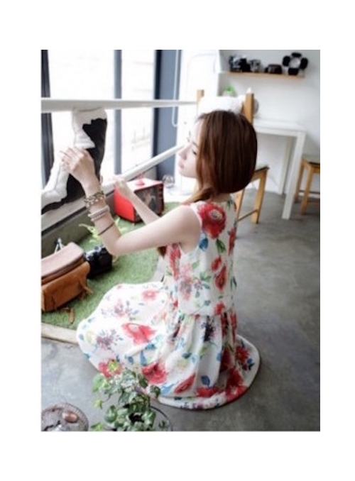 WD21411 Pretty Chiffon Dress As Picture