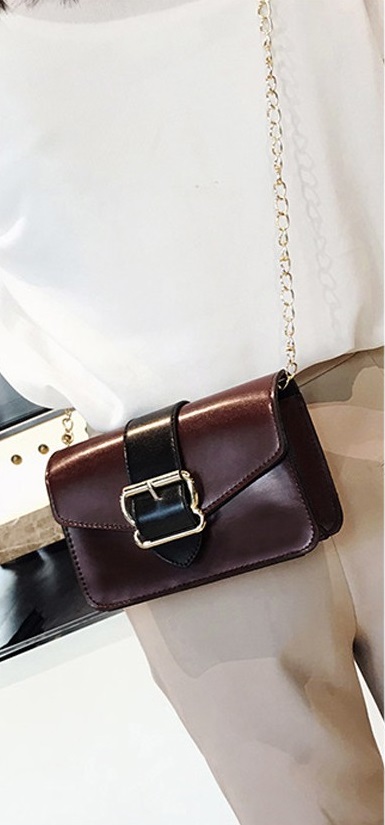 KW80308 Women Sling Bag Dark Brown