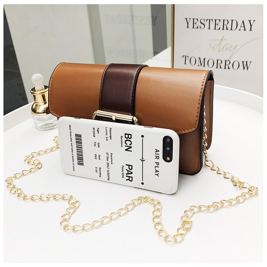 KW80308 Women Sling Bag Light Brown
