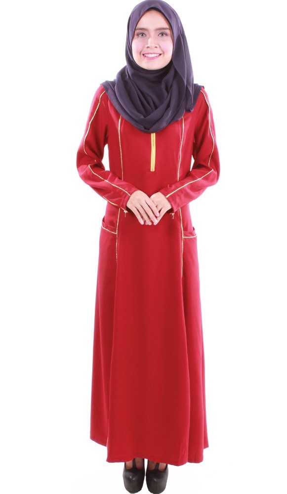 MH020 Fashion Jubah Maroon