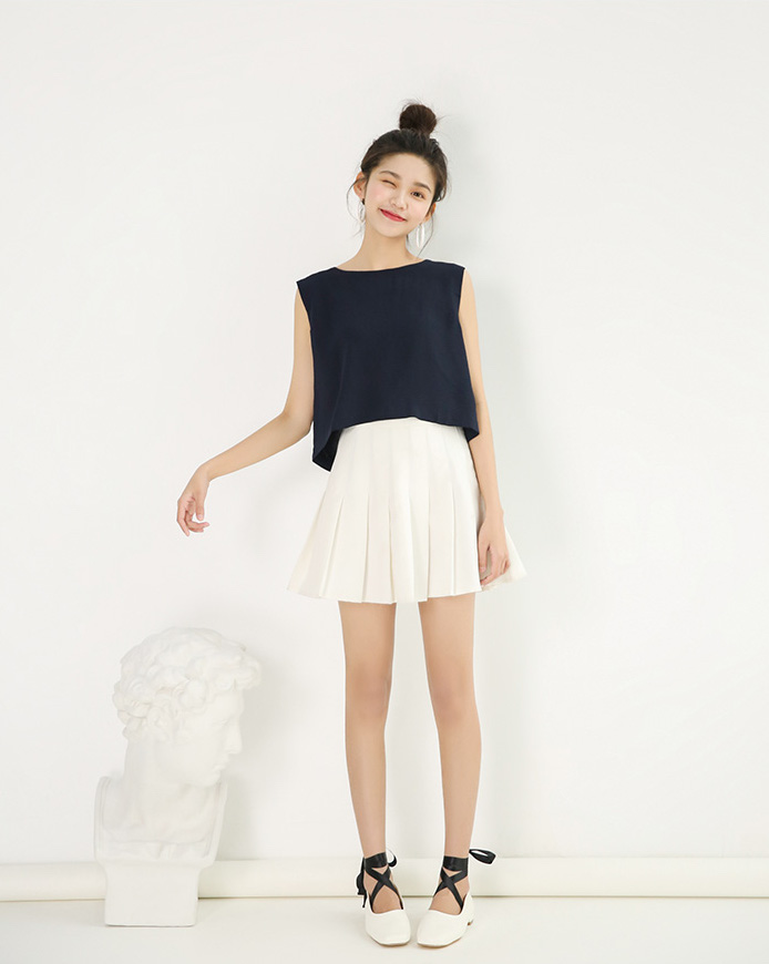 VW12253 Stylish Top Dark Blue