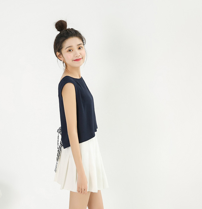 VW12253 Stylish Top Dark Blue