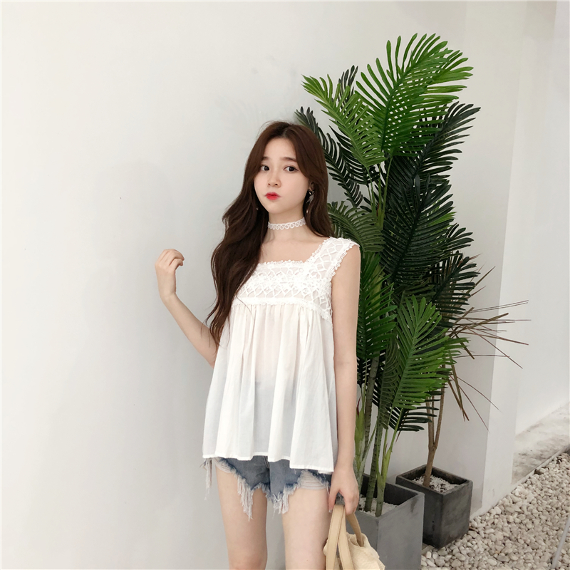 VW12256 Sweet Summer Top White