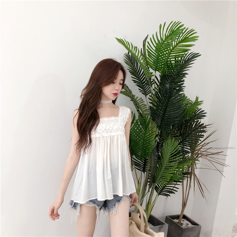 VW12256 Sweet Summer Top White