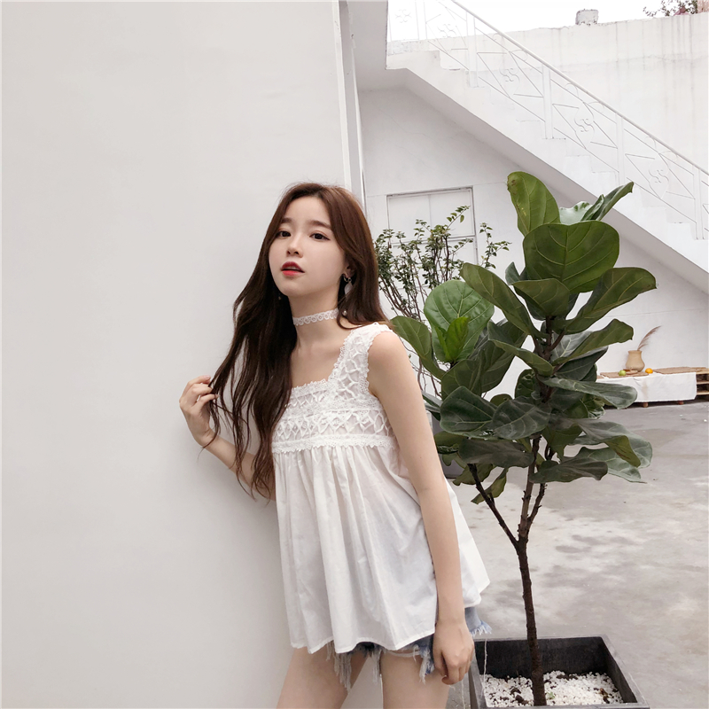 VW12256 Sweet Summer Top White