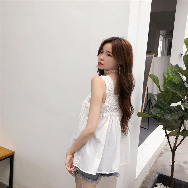 VW12256 Sweet Summer Top White