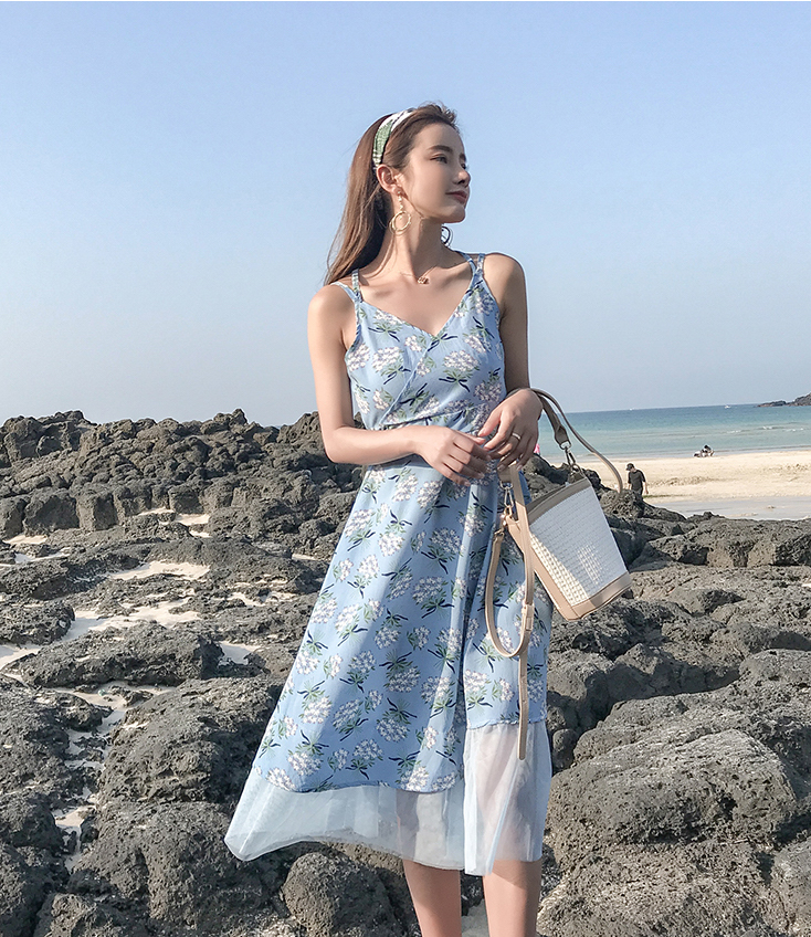 VW12259 Summer Maxi Dress Blue