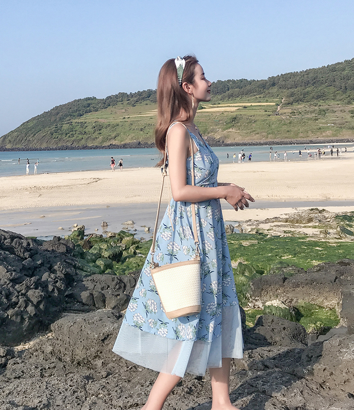 VW12259 Summer Maxi Dress Blue