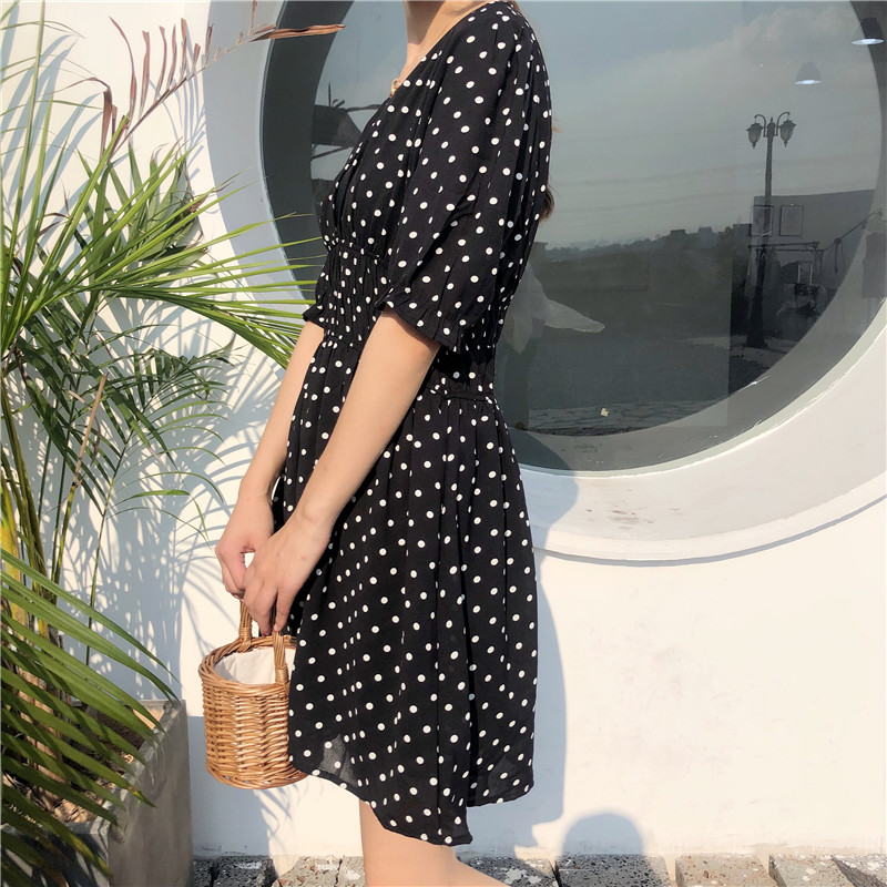 VW12261 Lovely Off Shoulder Dress Black