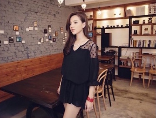 WD21425 Trendy Dress Black