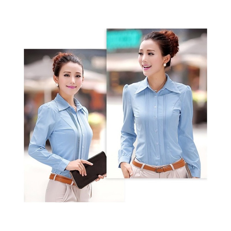 WT21432 Fashion OL Top Blue