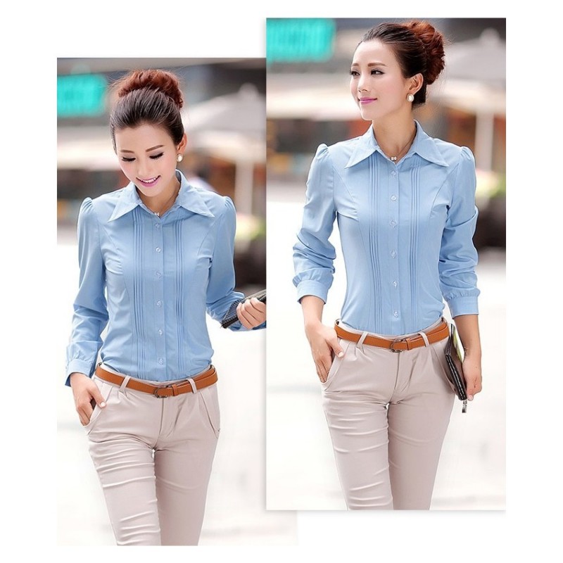 WT21432 Fashion OL Top Blue