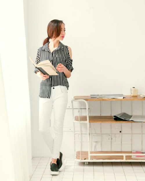 WT21479 Stylish Casual Top Black