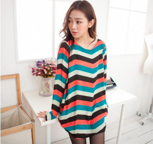 WD21484 Stylish Colourful Top As Picture
