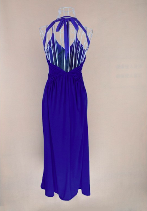 WD21488 Stylish Maxi Dress Blue