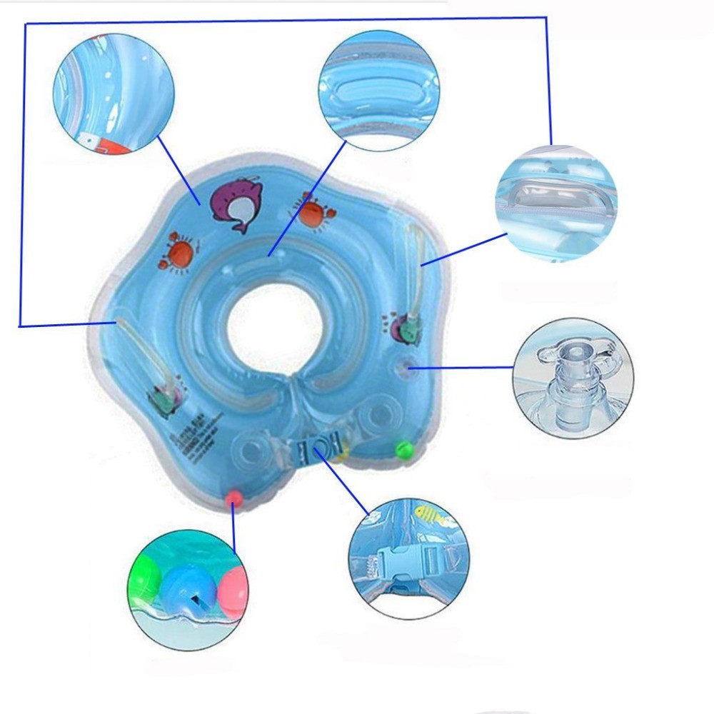 SH-616 Kids Swimming Adjustable Neck Float Blue