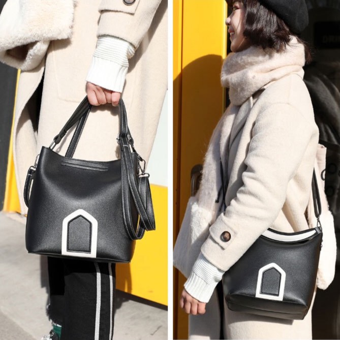 KW80314 Women Casual Shoulder Bag Black