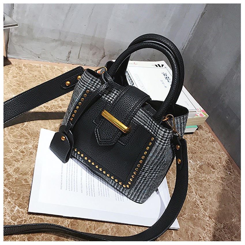 KW80320 Retro Tote Bag Black
