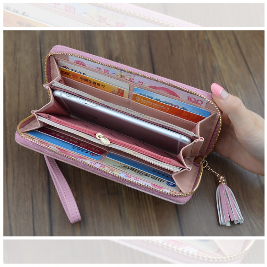 KW80340 Women Long Purse Light Pink