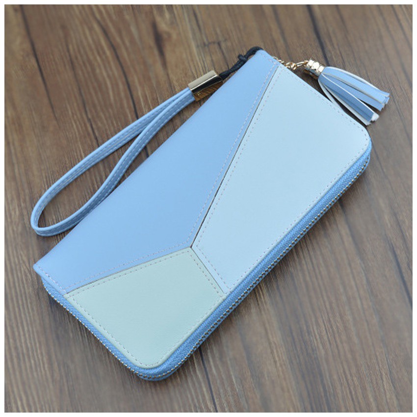 KW80340 Women Long Purse Light Blue