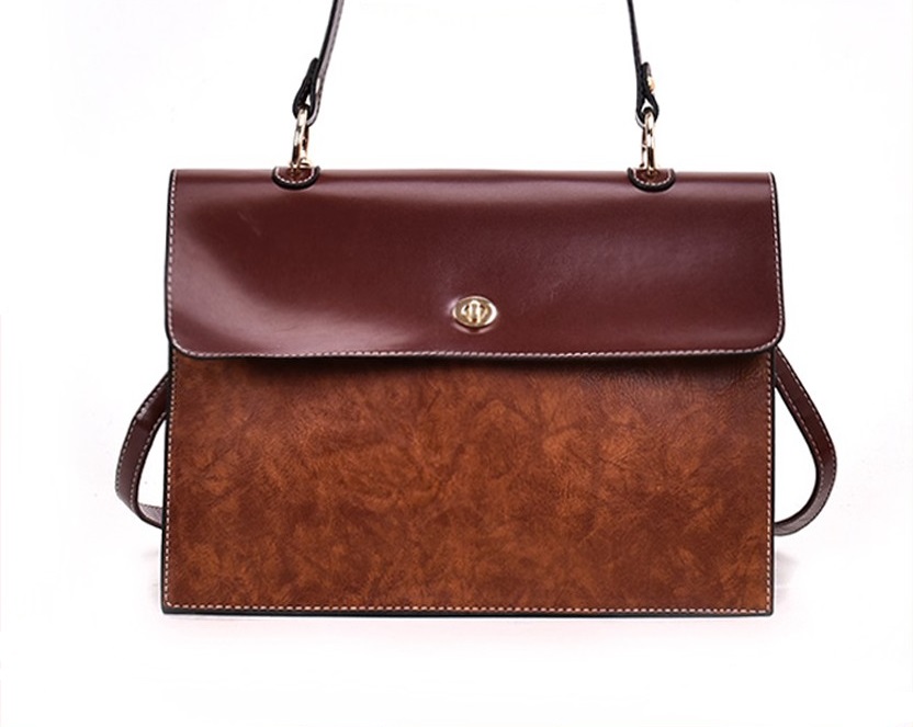 KW80350 Vintage Casual Sling Bag Light Brown