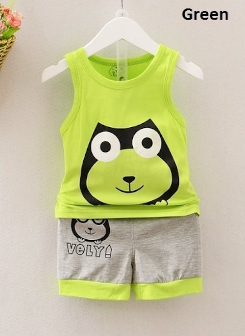 SWK91039 Kids Top and Pant Set Green